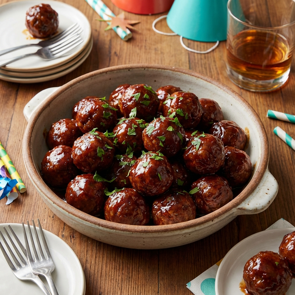 Bourbon BBQ Meatballs