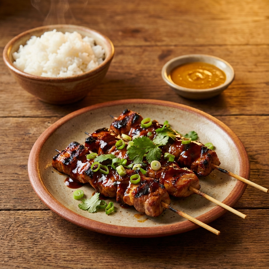 Marinated Pork Skewers